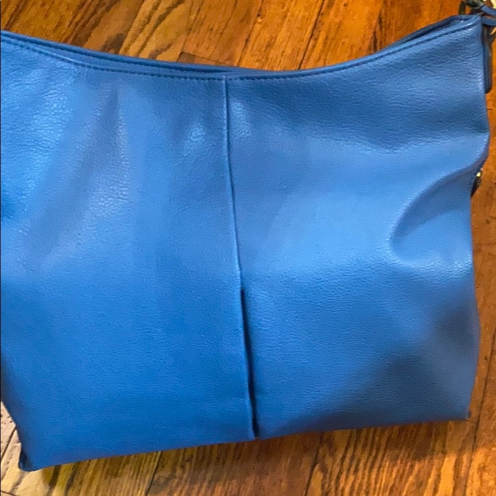 Blue handbag